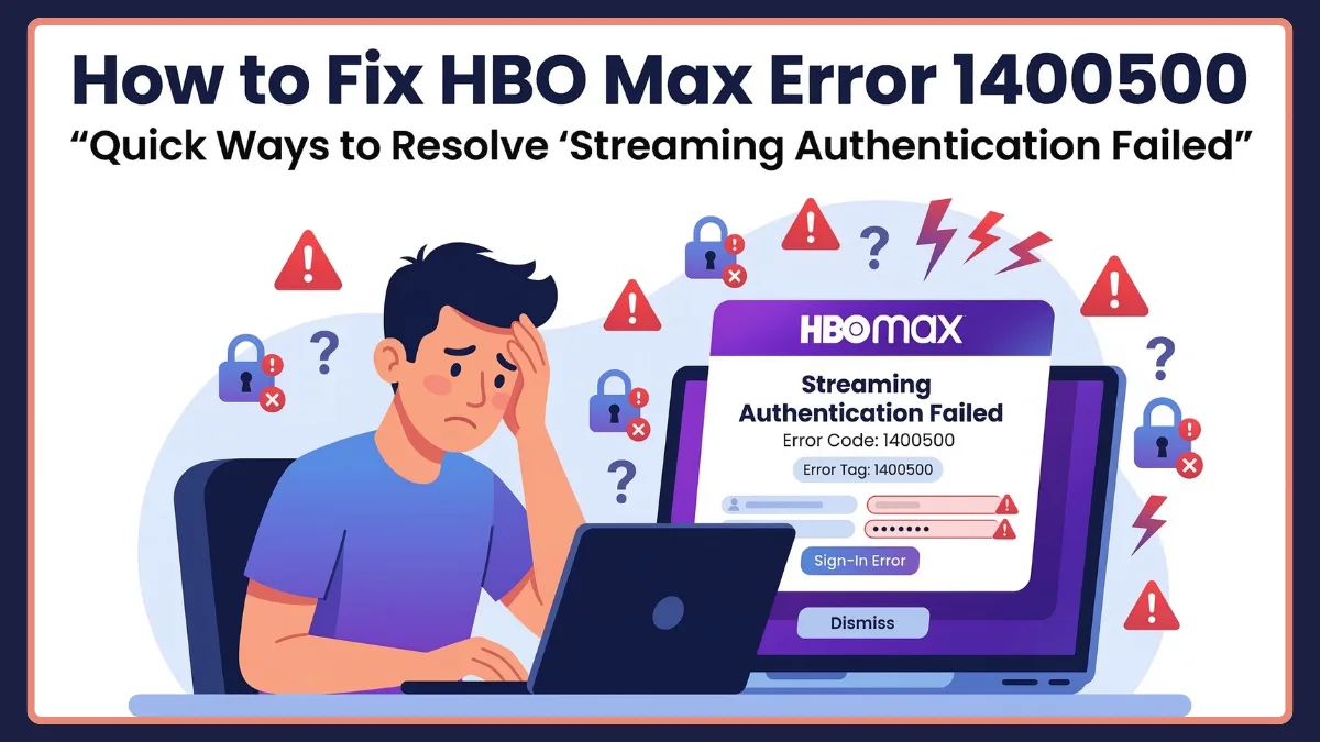 HBO Max Error 1400500 Explained: Fix Streaming Authentication Issues